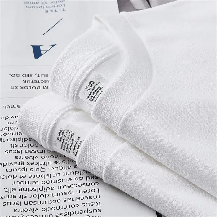 2 pièces 100% coton solide t-shirts hommes et femmes à manches courtes blanc t-shirts décontracté re