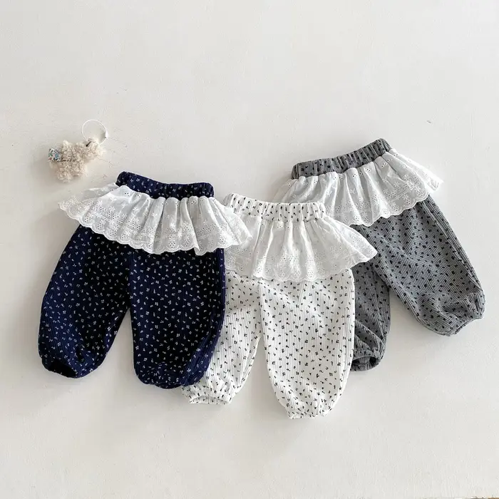 Leggings d'automne pour bébés filles, pantalons longs de style coréen pour nourrissons et tout-petit