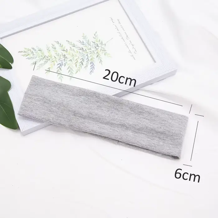 Bandeau élastique en coton, bandeaux à la mode pour femmes et hommes, solide, course à pied, Fitness