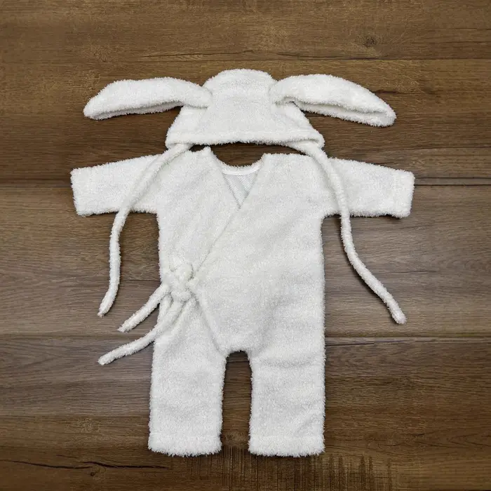 Tenue lapin bébé 0-12 mois accessoire photo séances photos mignonnes nouveau-né confortable et sécuritaire pour bébé occassions spéciales