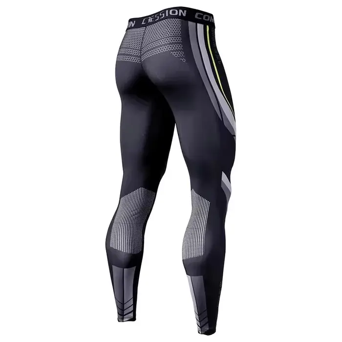 Pantalons de Compression hommes décontracté maigre Joggers pantalons de survêtement entraînement gym