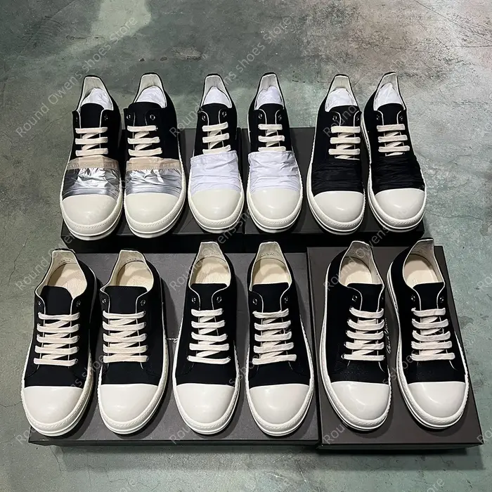 Chaussures décontractées hommes toile basse qualité Ro à lacets semelle épaisse respirant luxe conce