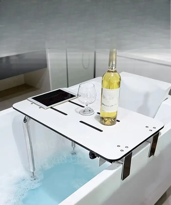 Tabouret pliant pour baignoire design innovant imperméable résistant à l'humidité pliable hauteur réglable座椅折叠淋浴凳创新设计防水防潮90度折叠高度可调通用浴缸坐凳
