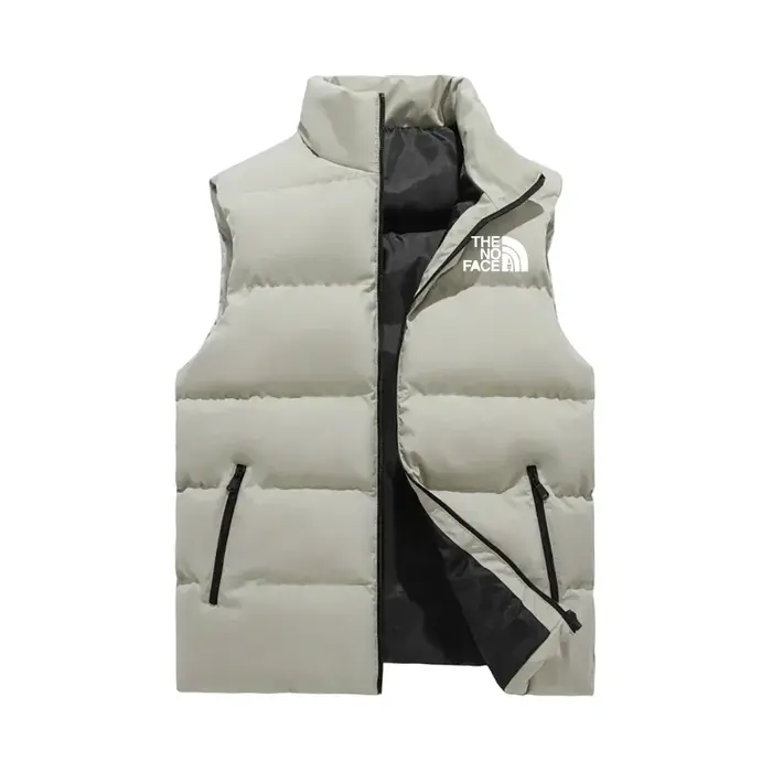 Veste sans manches pour hommes, imperméable, fermeture éclair, col montant, gilet décontracté, Parka