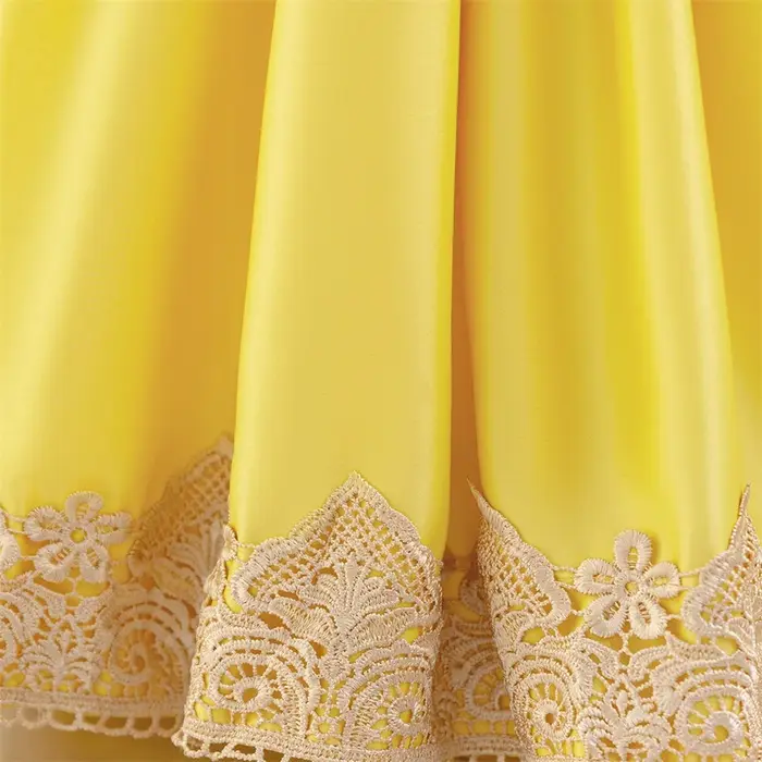 Robe de princesse blanche-neige pour filles, 2 pièces, jaune la reine des neiges, Tutu, robes de fêt