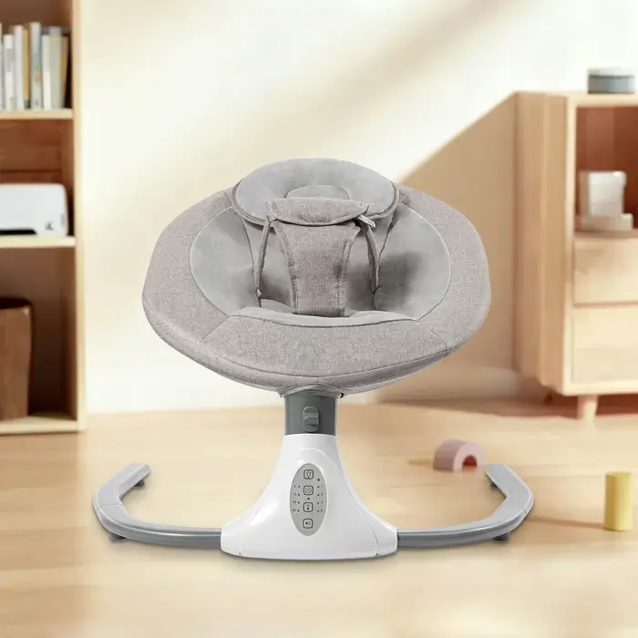 Berceau électrique pour bébé, chaise à bascule automatique pour nouveau-né avec musique Bluetooth et