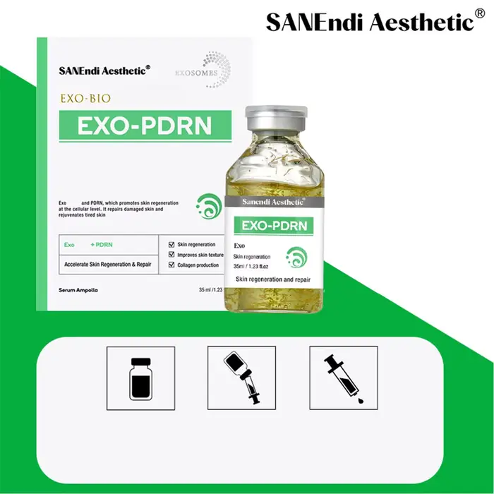 Exosomes Exo-Bio Sérum PDRN Saumon ADN Dermapen Sérum hydratant pour le visage HA Skin It Répare la 