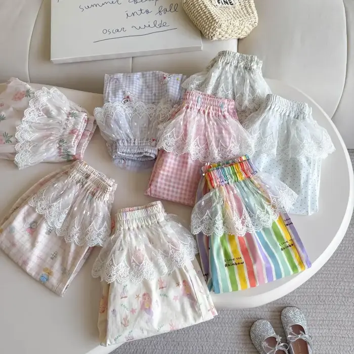 Nouvelle Collection Coréenne Été 2026 – Vêtements pour Enfants et Filles de 2 à 7 Ans – Pantalon en 