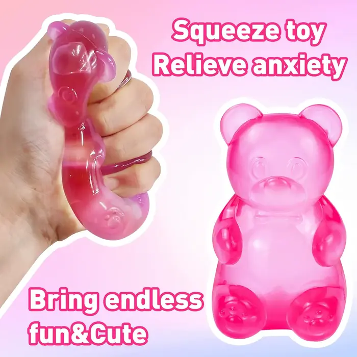 Balle anti-stress Little Bear Maltose à presser, jouet anti-stress, outil anti-stress musical à pres