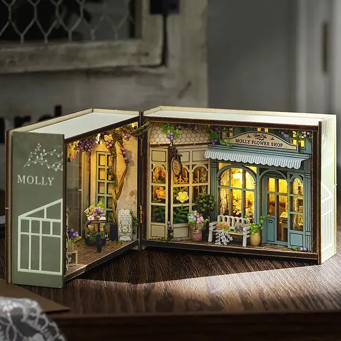 Maison de poupée Miniature à monter soi-même, Puzzle 3D, petite maison, Kit de modèle de constructio