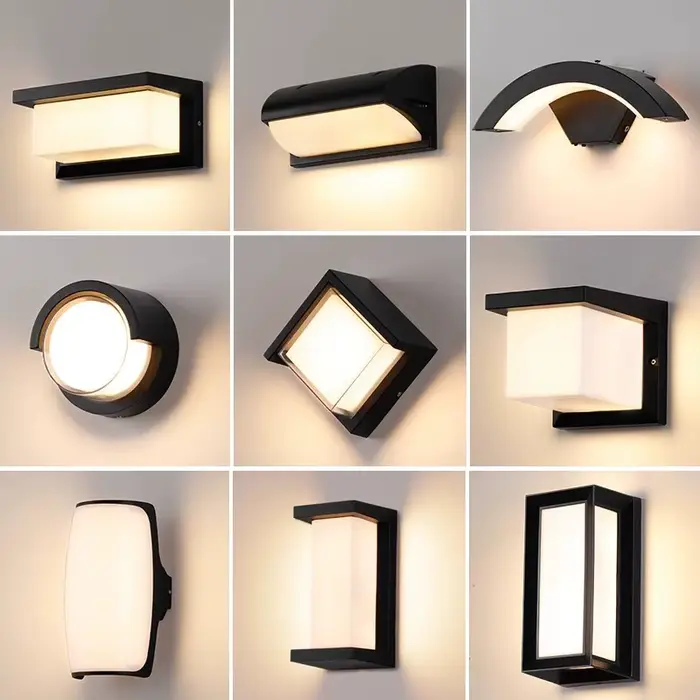 Applique murale extérieure Led étanche IP65 capteur de mouvement Led éclairage extérieur porche lumi