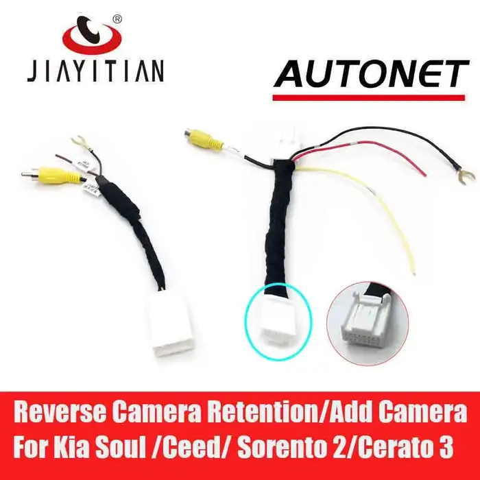 JIAYITIAN C16 broches adaptateur pour Kia Soul /Ceed/ Sorento 2/Cerato 3 caméra de secours harnais r