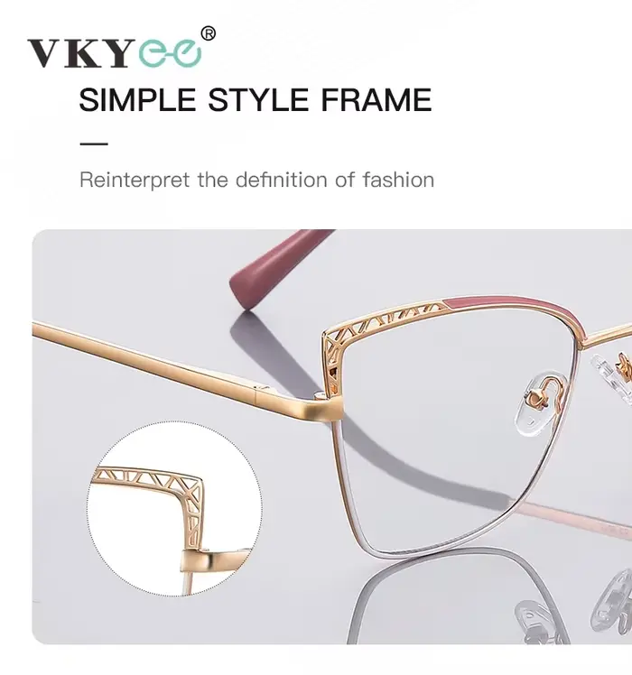 VICKY mode cadre optique marque Design femmes lunettes peuvent personnalisés Prescription Anti-lumiè