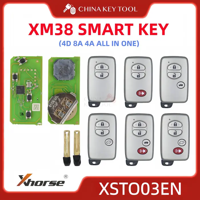 Xhorse XM38 clé intelligente télécommande 4D 8A 4A tout en un pour Toyota Lexus: XSTO03EN Version mo