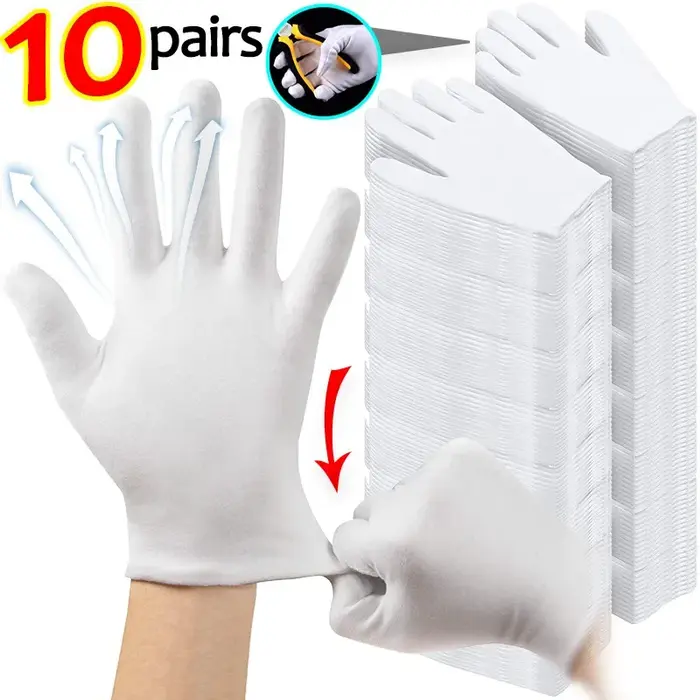 Gants de protection à haute élasticité pour protéger la peau, doublure, eczéma, dermatite, mitaines 