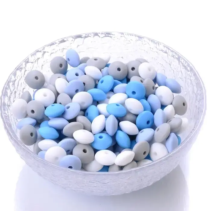 Perles d'espacement en silicone pour bricolage, breloques pour nouveau-né, accessoires d'allaitement