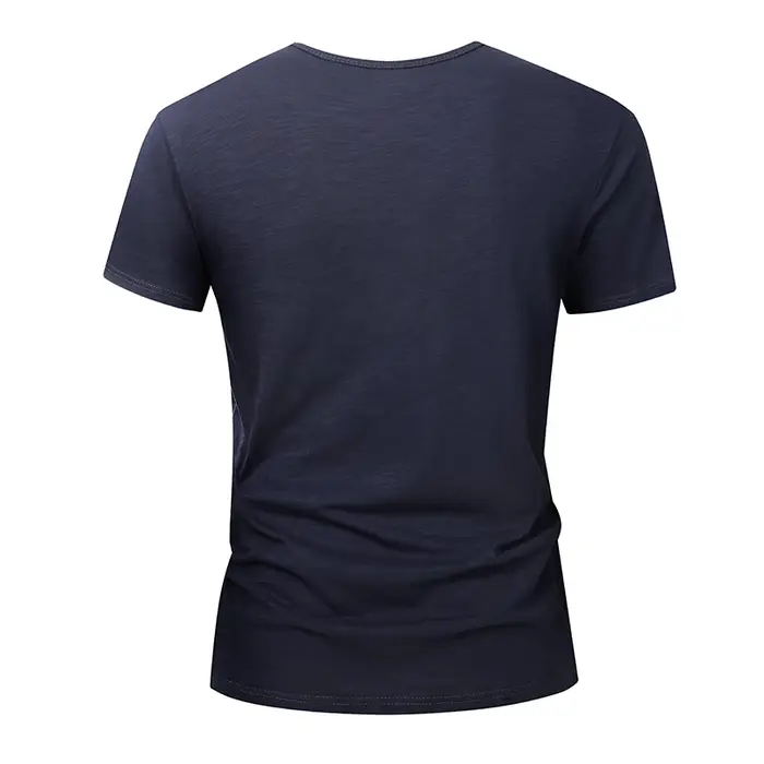 T-shirt pour homme 100% coton, manches courtes, été, noir et blanc, vêtements pour homme, doux, de h
