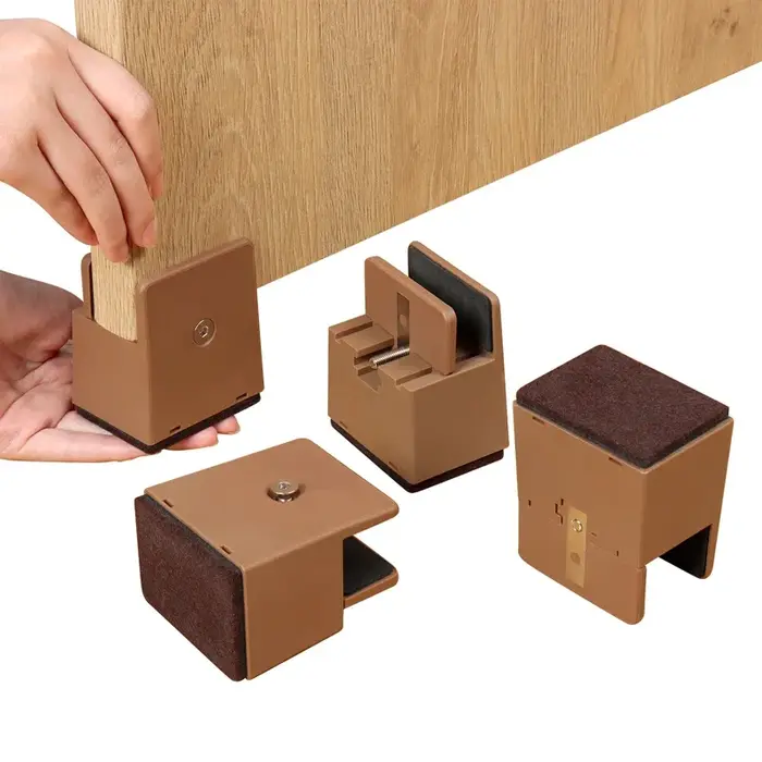 4 pièces pieds de chaise réglables Riser vis pince 2 4 pouces hauteur robuste canapé Tables lit meub