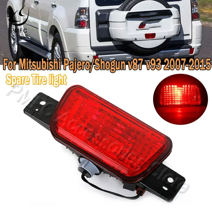 PMFC 1 pièces pare-chocs arrière pneu de secours feu antibrouillard pour Mitsubishi Pajero /Shogun v