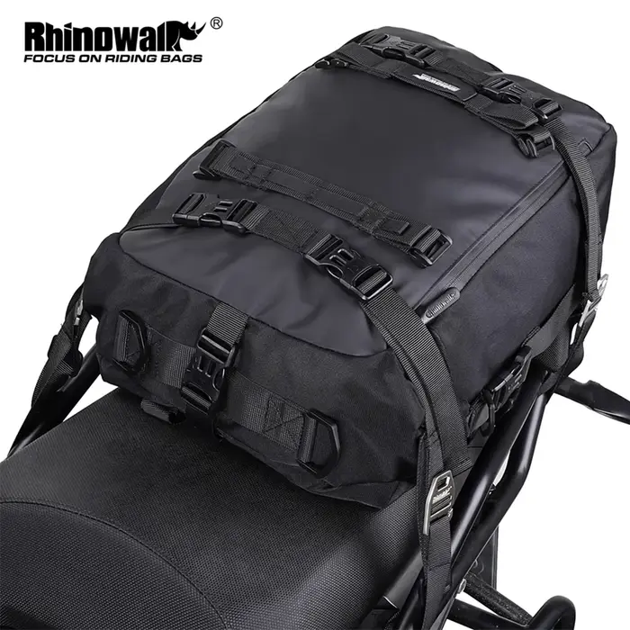 Rhinowalk sac de siège arrière de moto 10/20/30L étanche multifonctionnel selle côté sac à bagages s