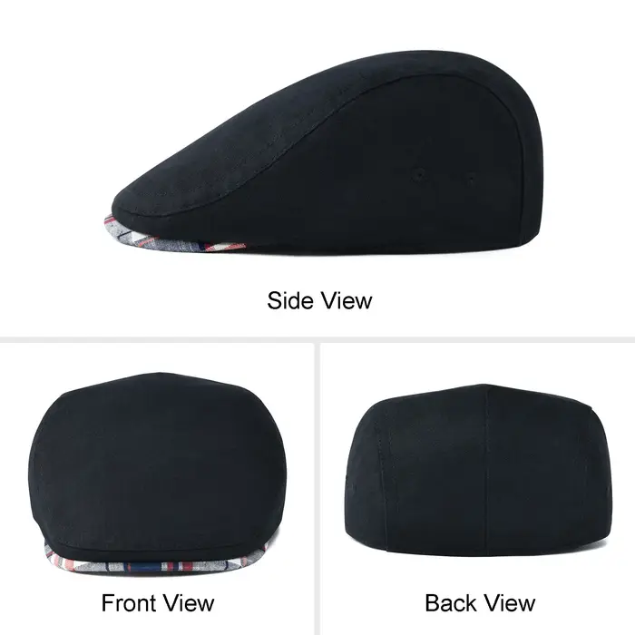 Jangoul hommes casquette plate doux Vintage lin chapeaux décontracté rétro gavroche chapeau béret po