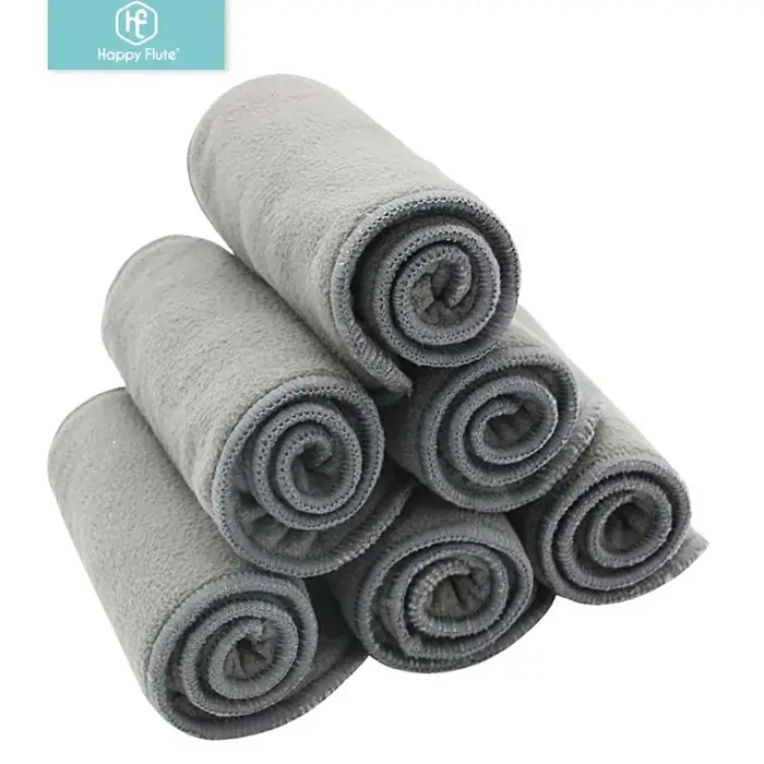 Happy Flute haute qualité bébé couches bambou charbon de bois doublure couche-culotte insérer pour b