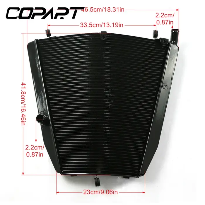 Refroidisseur d'eau de refroidissement de moto CNC, accessoires précieux pour Honda CBR1000RR CBR 10