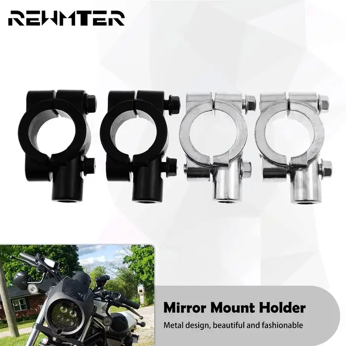 Support de rétroviseur de guidon de moto, adaptateur de pince, support de rétroviseur, support rapid