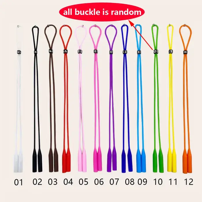 Retenue de lunettes de sport en Silicone, couleur bonbon, pour femmes et hommes, sangles de lunettes