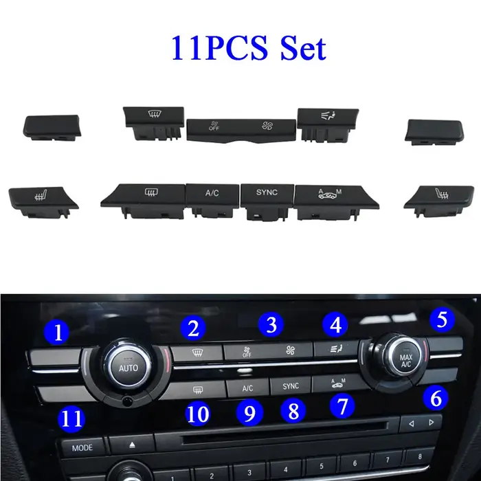 Boutons de contrôle du Volume de l'air conditionné, pour tableau de bord de voiture, pour BMW X3 X4 