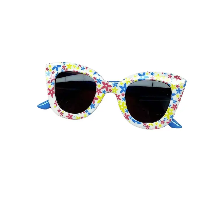 Nouveau sac de voyage à la mode, lunettes de soleil à fleurs pour enfants, Anti UV, lunettes de Prot