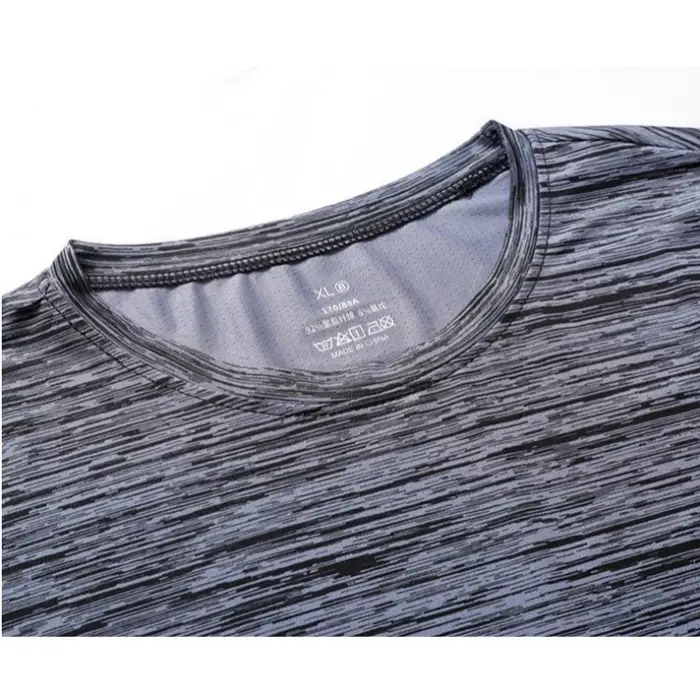 T-shirt d'été pour homme à manches longues, séchage rapide, en soie glacée, haute élasticité, grande