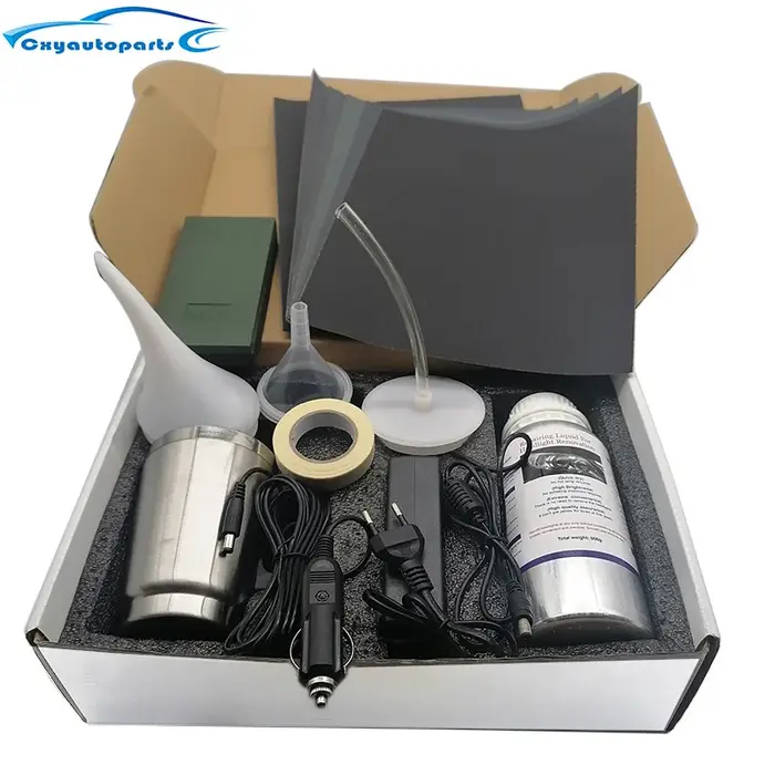 Kit de polissage chimique pour phares de voiture, 800ML, liquide polymère, réparation, dissolvant de