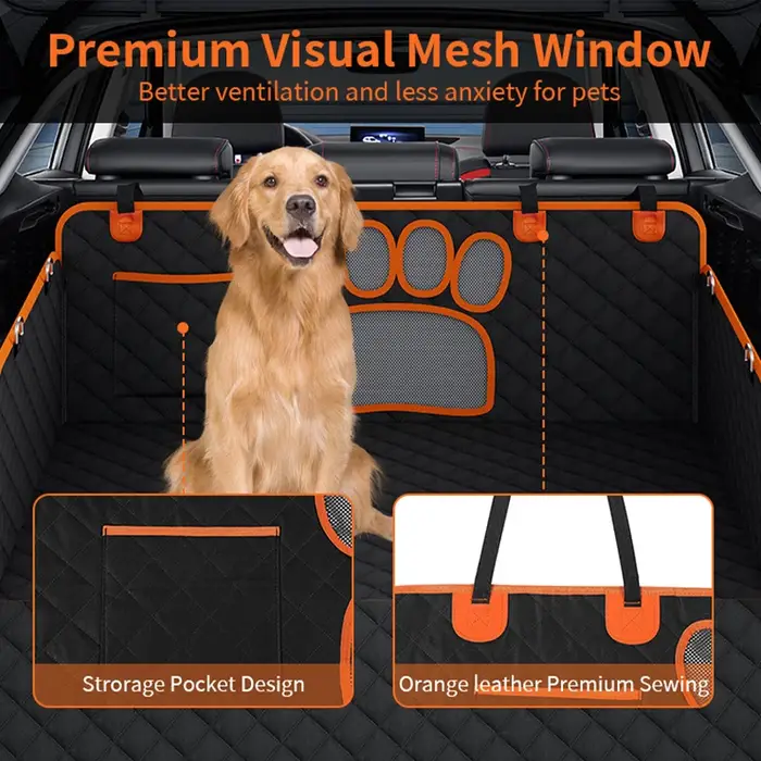Housse de siège auto pour animaux de compagnie adaptable aux sièges arrière et coffre pour chiens chats et autres animaux de compagnie voyage usage quotidien et cadeau idéal
