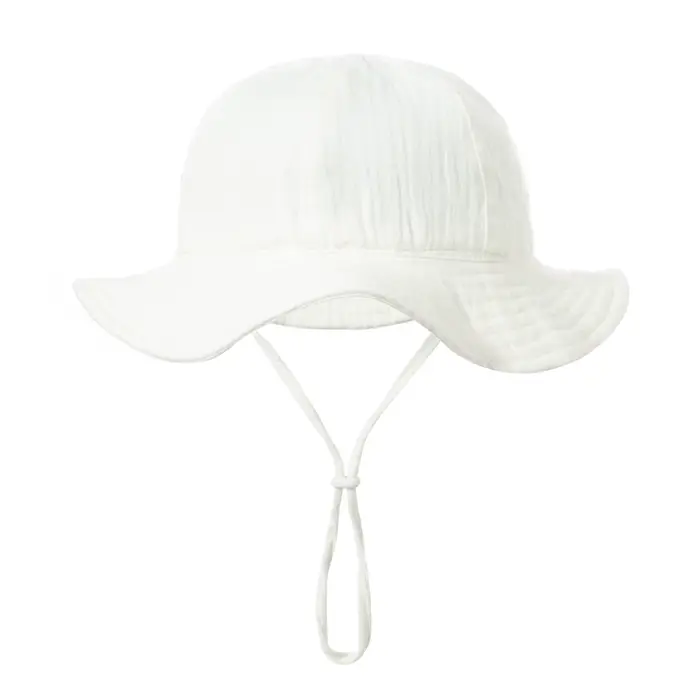 Chapeau seau en coton pour bébé, nouveaux enfants, protection solaire, casquettes d'extérieur, garço