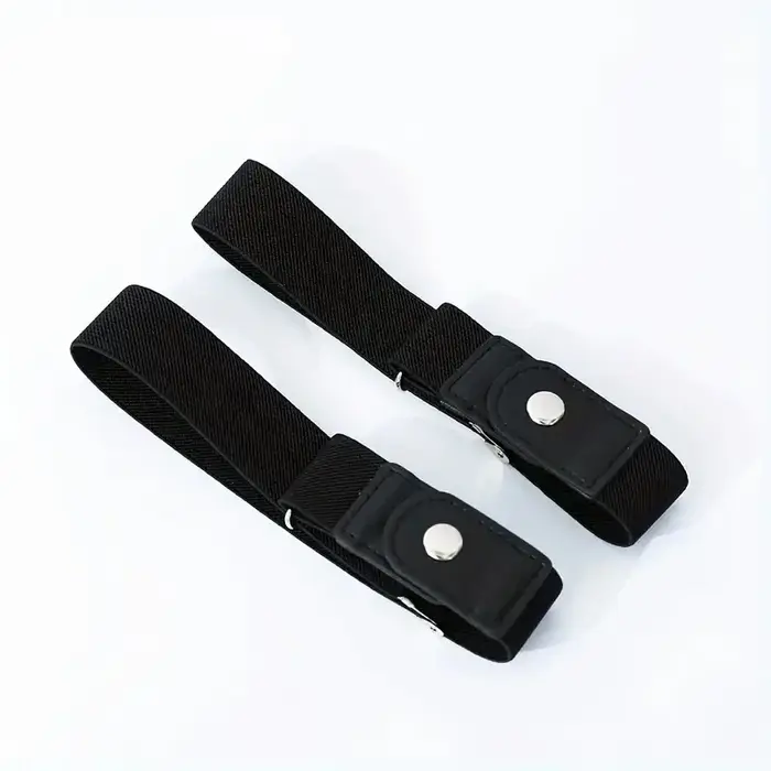 2 pièces/ensemble sans boucle ceinture élastique pour femmes hommes unisexe ceinture extensible pour