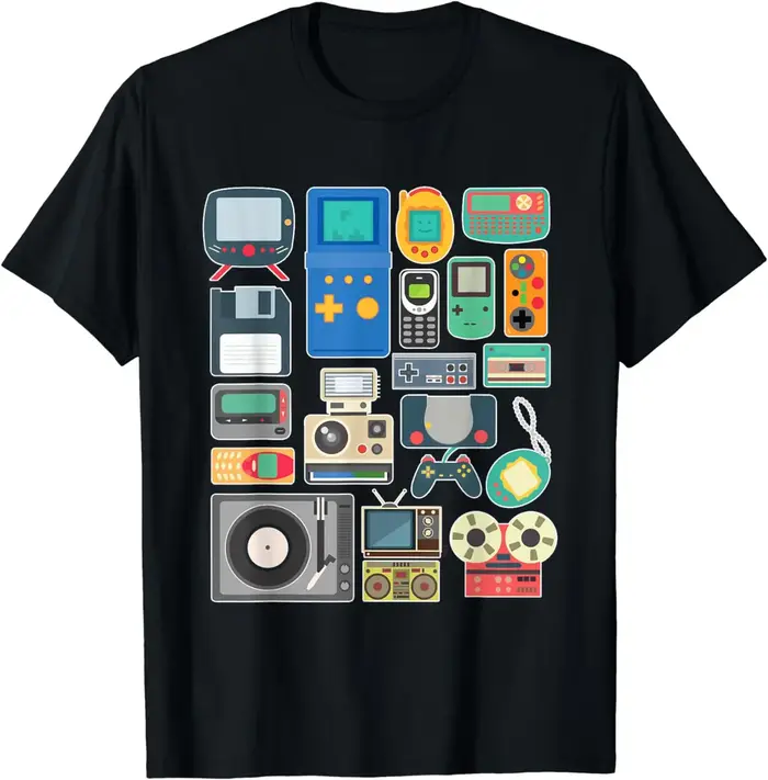 80s 90s jeu vidéo rétro Vintage classique Arcade T-Shirt Streetwear hommes vêtements Vintage T-Shirt