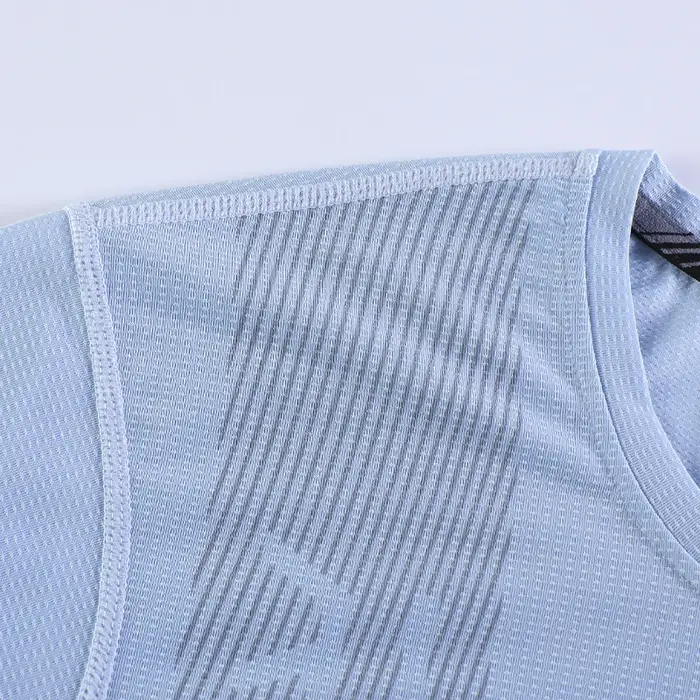 T-shirt à Manches Courtes en Maille pour Homme, Vêtement de dehors, de Course, de Musculation, d'Ent