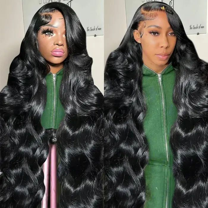 Perruque Lace Front Wig Body Wave Brésilienne Naturelle, Cheveux Humains, 13x4, 13x6, Pre-Plucked, 3