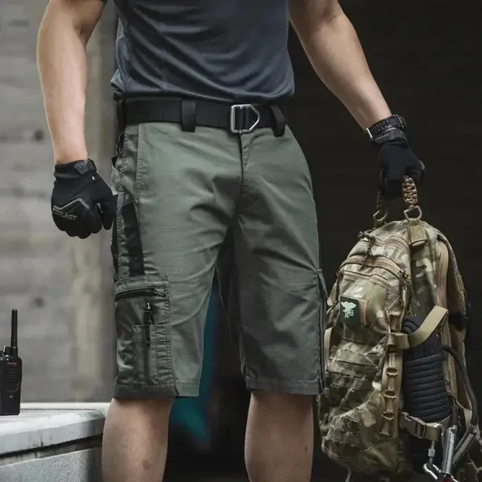 Shorts de camouflage pour hommes, pantalons militaires multi-poches à séchage rapide, pour l'été, ra