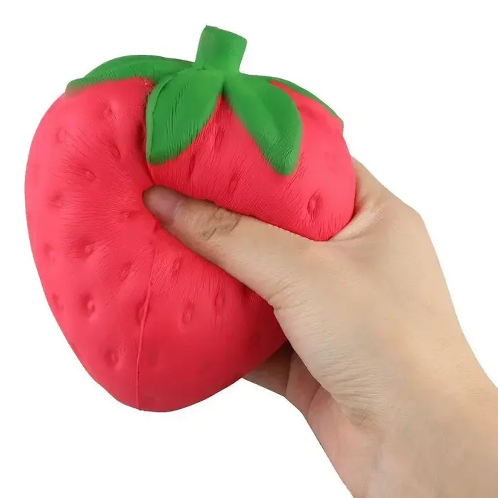 Super Jumbo fraise Squishy lente montée Antistress pour adultes Anti-anxiété Fidget jouet enfant adu