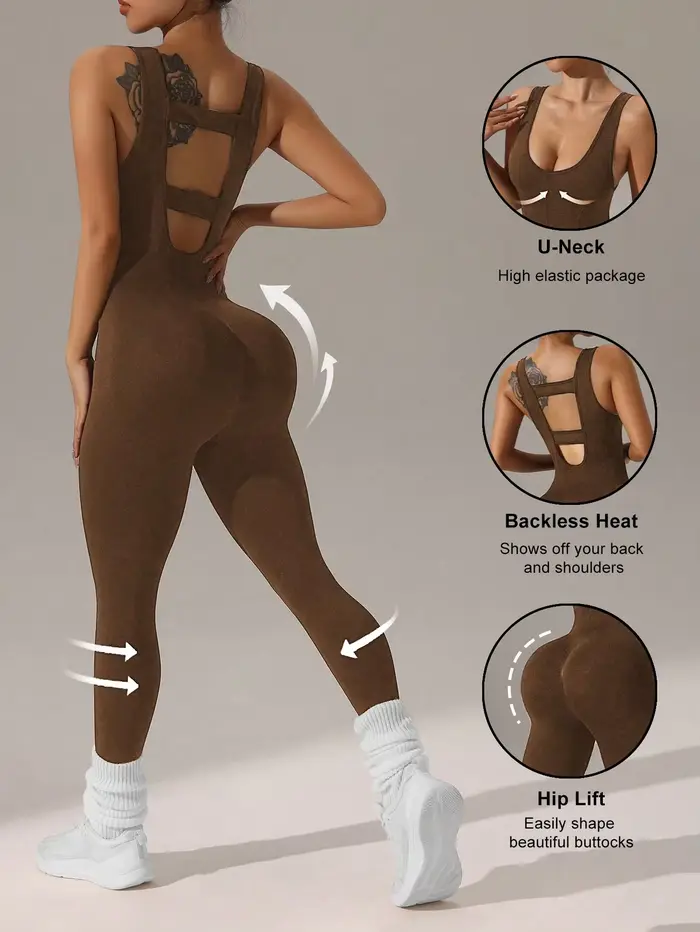 Combinaisons pantalons gilet pour femmes, 4 couleurs disponibles, design sexy gilet creux, combinais