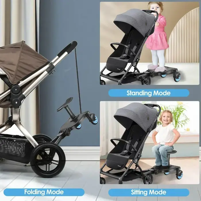 Adaptateur universel de planche de marche pour poussettes avec siège jogging pour deuxième enfant jumeaux