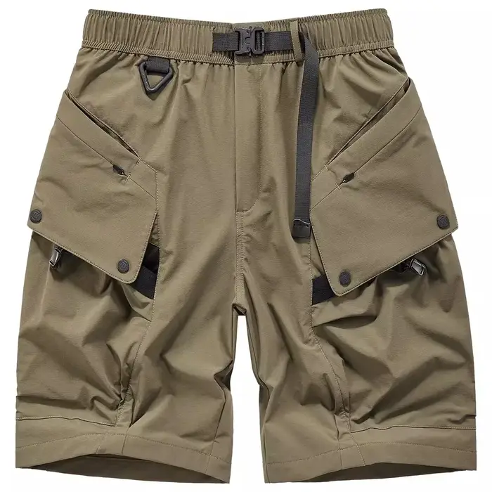 Short tactique d'été 2025, pantalon court Cargo multi-poches, fonctionnel, ample, Streetwear, taille