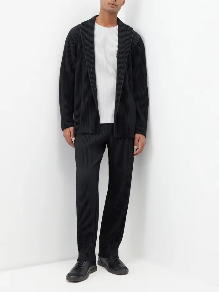 Blazers plissés doublés décontractés, manteau coupe couvertes, veste de haute qualité, mode professi