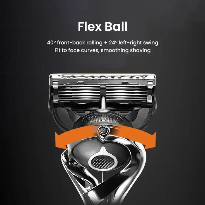 Gillette Razor Fusion 5 ProGlide Premiul Edition Flex Ball Tech Rasoir pour hommes avec lame de coup