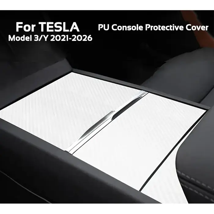 Film de protection autocollant en cuir PU pour Console centrale Tesla modèle 3 Y 2021 – 2026, pannea