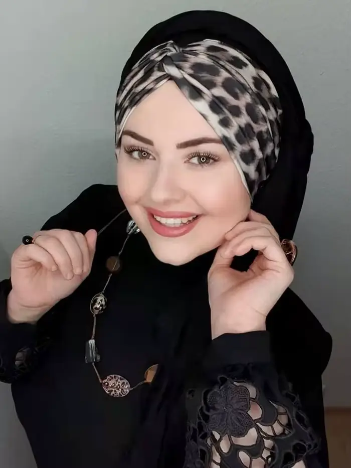 Hijabaya musulman pour femme, écharpe noire, hijab du Ramadan, hijabs en jersey de luxe, robe Abayas