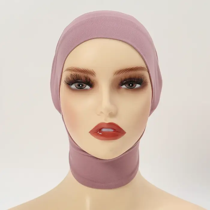 Casquette intérieure musulmane Hijab pour femmes, sous-écharpe solide, Turban, chapeau islamique mus