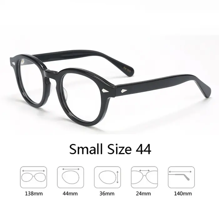 Monture de lunettes optiques pour homme et femme, style Lemtosh, lunettes Johnny Depp, monture en ac